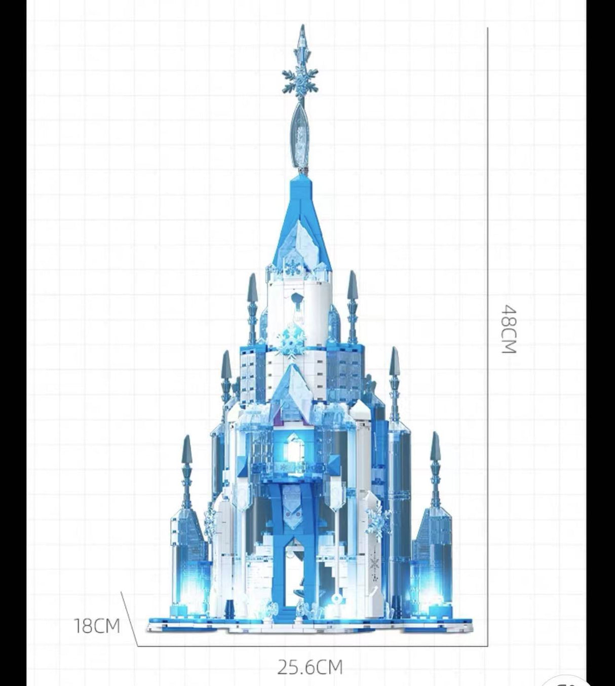 JIE STAR JJ9025 Frozen Magic Castle