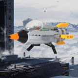 GOBRICKS MOC 88424 Retro Space Ship for Retro Spaceman CMF from 2017