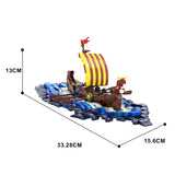 GOBRICKS MOC A0393  viking surf boat