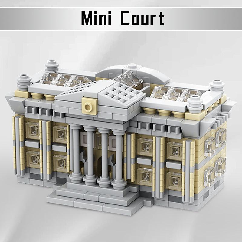GOBRICKS MOC 128864 Mini Courthouse