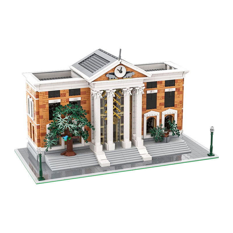 GOBRICKS MOC 138800 Modular Back to the Future Courthouse