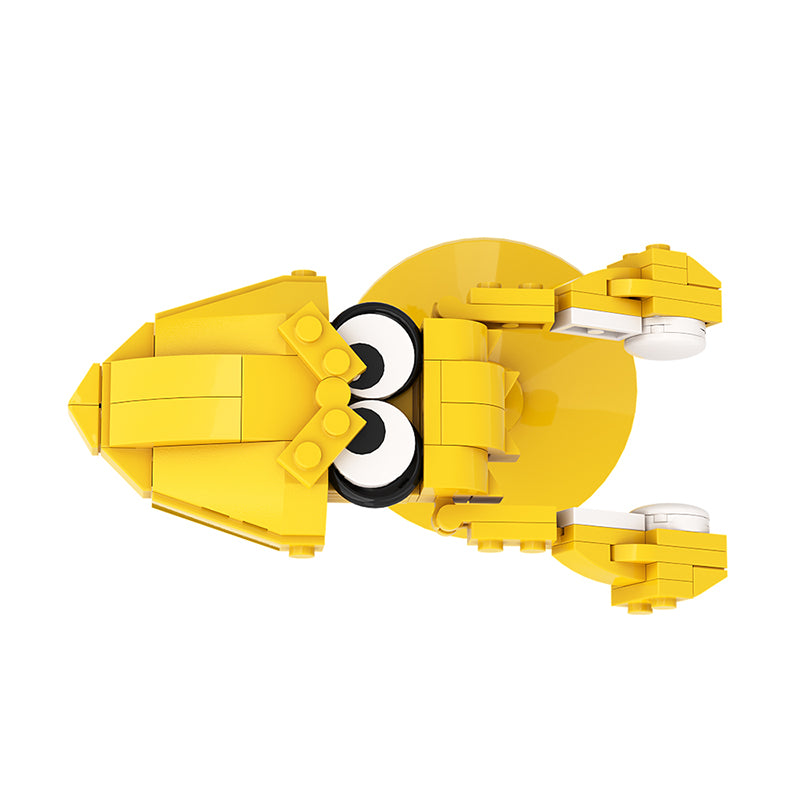 GOBRICKS MOC A0277Y04 yellow squid