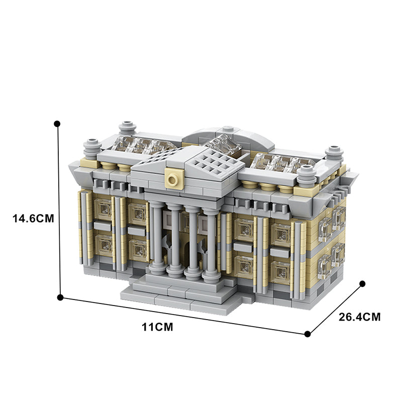 GOBRICKS MOC 128864 Mini Courthouse