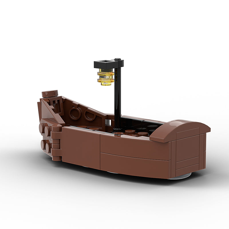 GOBRICKS MOC 56225 Rowing Boat Add on for 2bricks Boathouse MOC