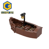 GOBRICKS MOC 56225 Rowing Boat Add on for 2bricks Boathouse MOC