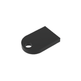 GOBRICKS GDS-M134 Round 3 x 2 Half Circle Extended with hole