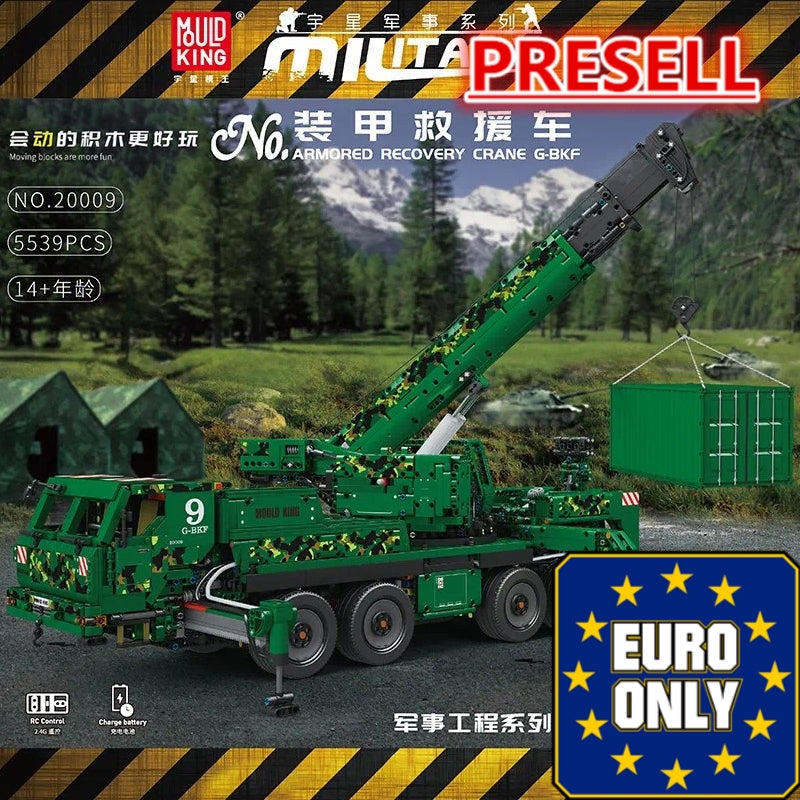 Mould King 20009 Armored Recovery Crane G-BKF OVP EU Warehouse Version