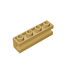 GOBRICKS GDS-1193 Modified 1 x 4 with Groove