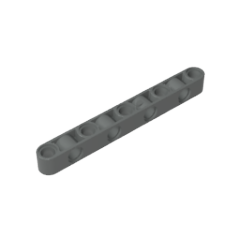 GOBRICKS GDS-1593 Liftarm Modified Perpendicular Holes Thick 1 x 9