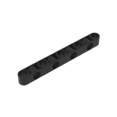 GOBRICKS GDS-1593 Liftarm Modified Perpendicular Holes Thick 1 x 9