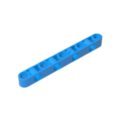 GOBRICKS GDS-1593 Liftarm Modified Perpendicular Holes Thick 1 x 9