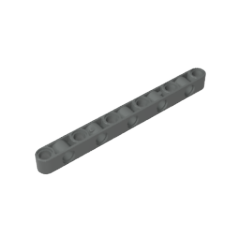 GOBRICKS GDS-1594 Liftarm Modified Perpendicular Holes Thick 1 x 11