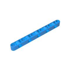 GOBRICKS GDS-1594 Liftarm Modified Perpendicular Holes Thick 1 x 11