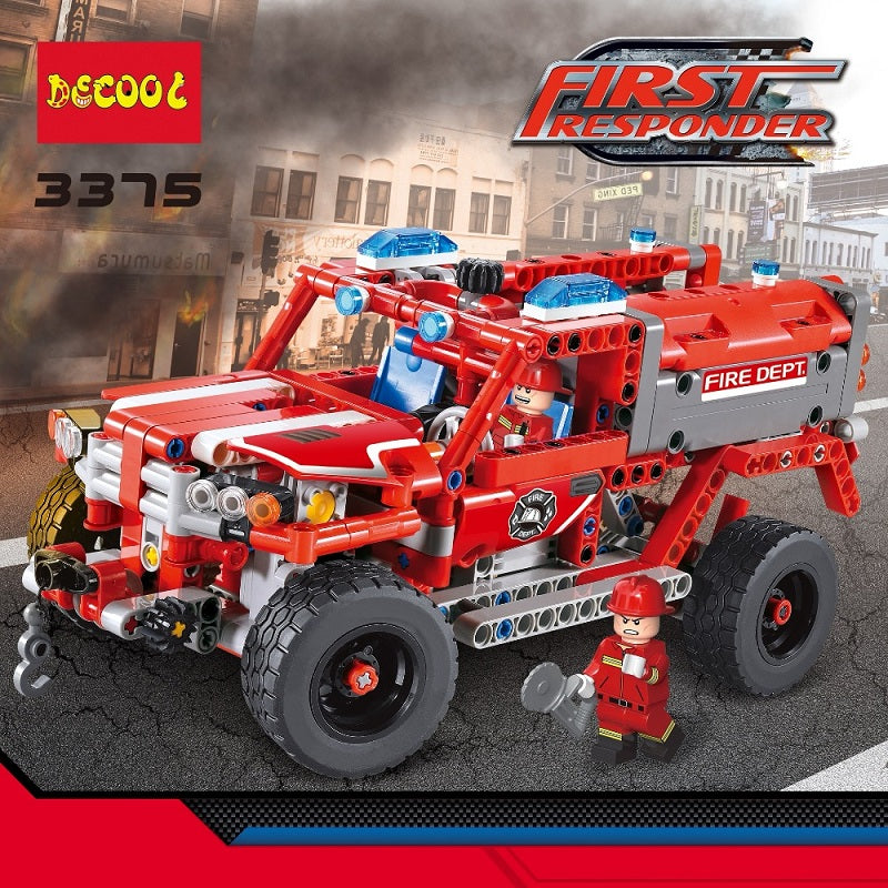 DECOOL 3375 2 In 1 Firman Rescue Vehicle - Your World of Building Blocks