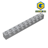 GOBRICKS GDS-628 Technic, Brick 1 x 10 with Holes - Your World of Building Blocks