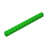 GOBRICKS GDS-629 Technic, Brick 1 x 14 with Holes - Your World of Building Blocks