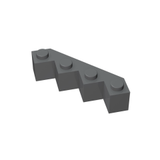 GOBRICKS GDS-711 Brick, Modified Facet 4 x 4 - Your World of Building Blocks