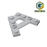 GOBRICKS GDS-727  Plate A-Shape with 2 Rows of 4 Studs
