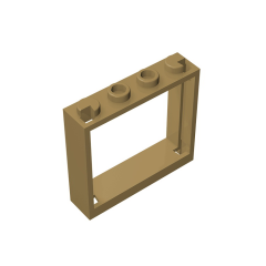 GOBRICKS GDS-780 Window 1 x 4 x 3 - No Shutter Tabs