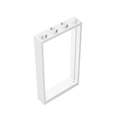 GOBRICKS GDS-874 Frame 1 x 4 x 6 with 2 Holes on Top and Bottom