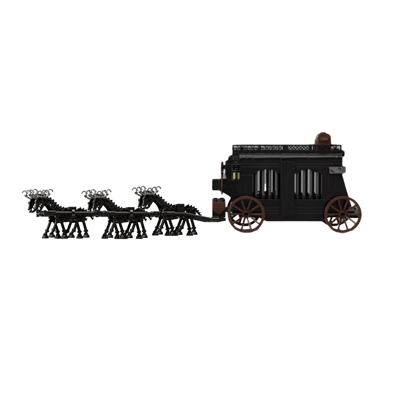 MOC 95438 Medieval Wagon Cart Ghost Carriage Skeletons