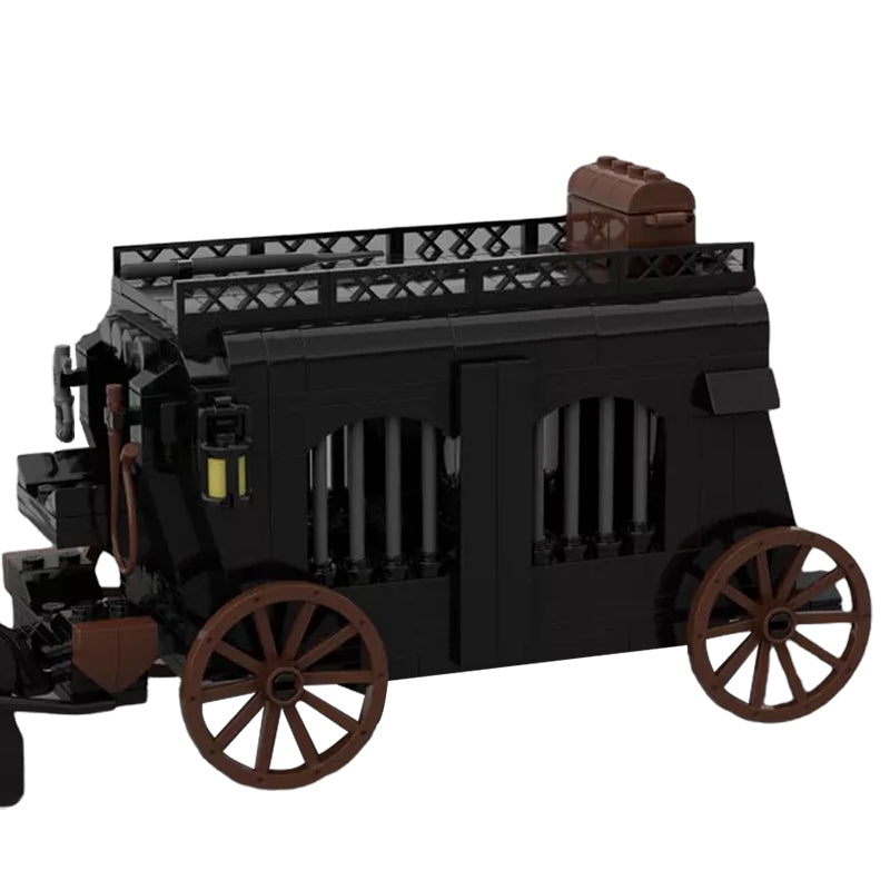 MOC 95438 Medieval Wagon Cart Ghost Carriage Skeletons