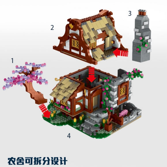 Mork 033004 Medieval Series Farmhouse