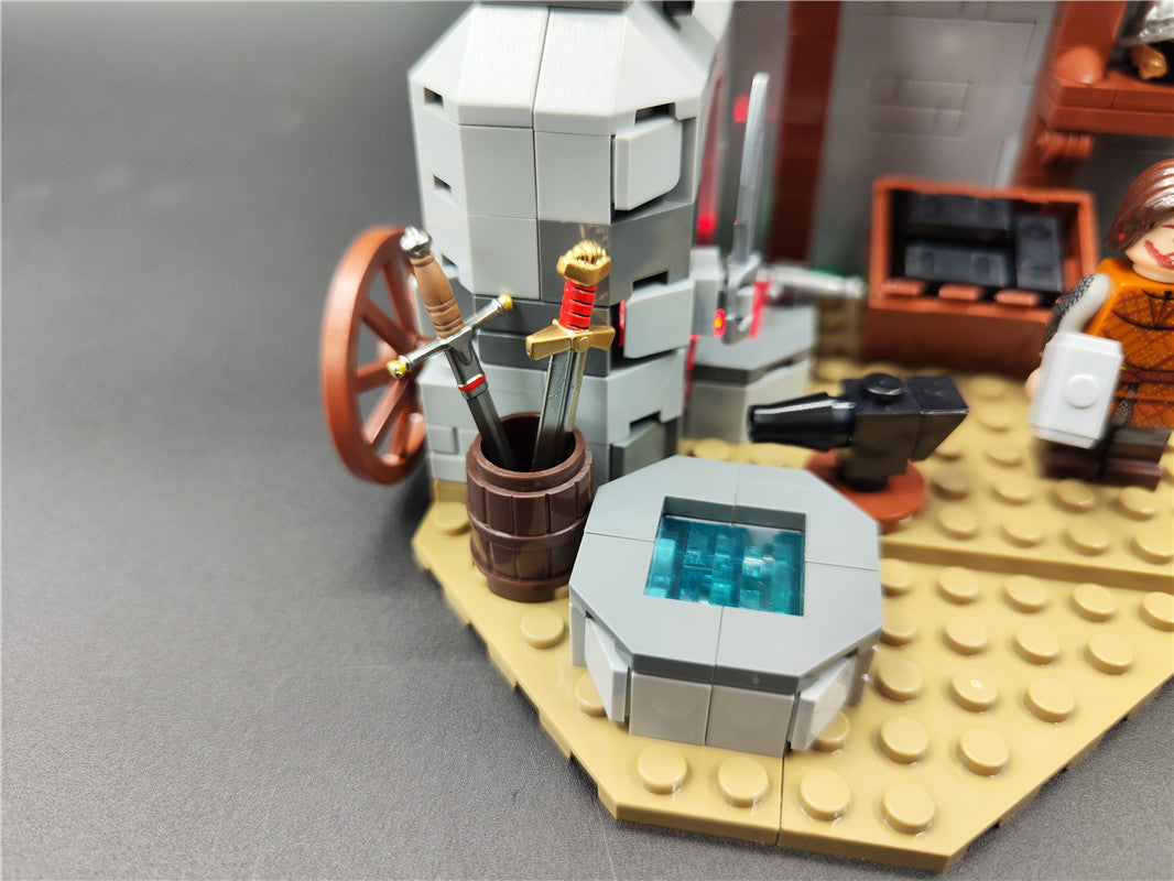 YOURBRICKS 40001 Medival Modular Blacksmith MOC 83224