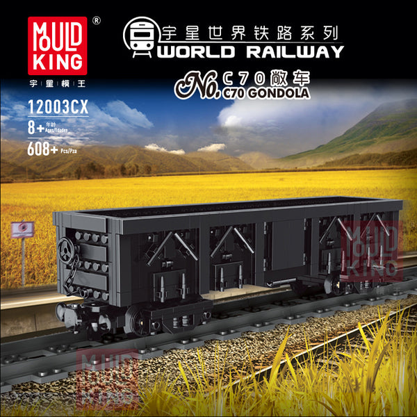 MOULD KING 12025 Orient Express-French Railways SNCF 231 Steam Locomotive  Train With Motor Model Bricks