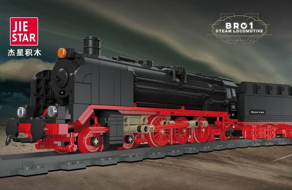 JIE STAR 59004 The BR01 Steam Locomotive – Your World of Building