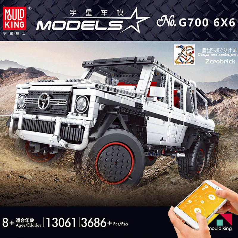 Mould King 13061 RC Mercedes Benz G700 6x6