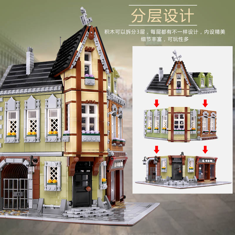 ZHEGAO QL0919 Corner Mall - Your World of Building Blocks