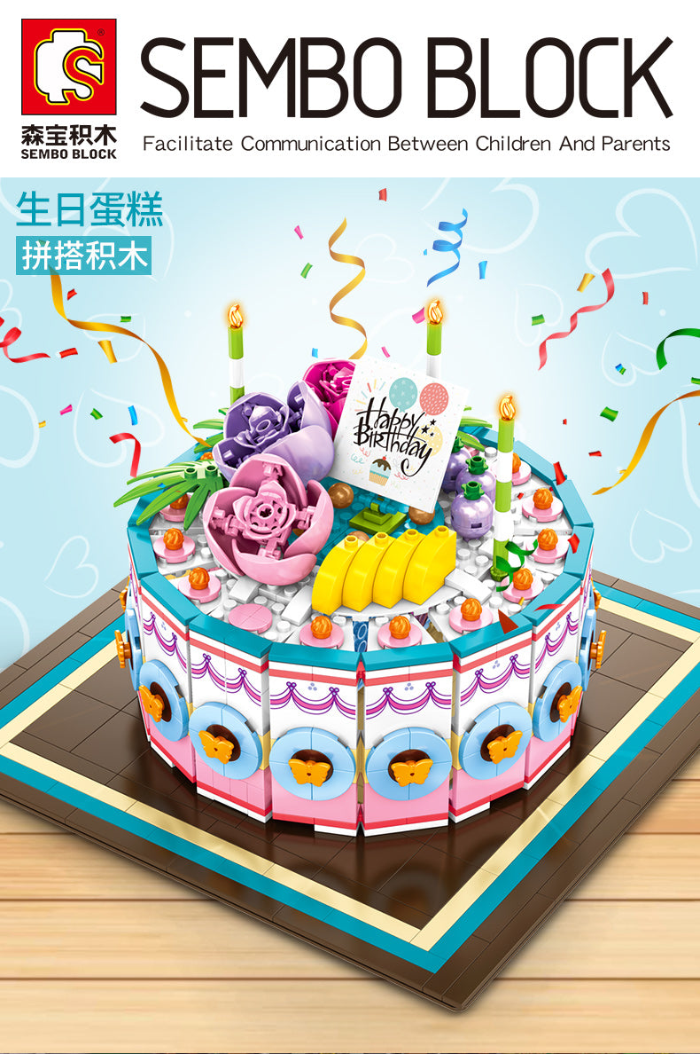 SEMBO 601400 Birthday Cake - Your World of Building Blocks