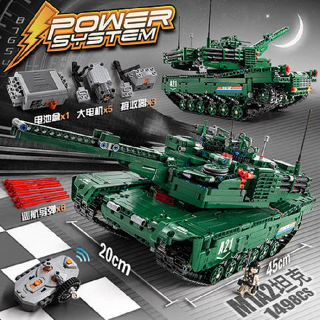 CADA C61001 M1A2 RC Tank 2 Models in 1 - Your World of Building Blocks