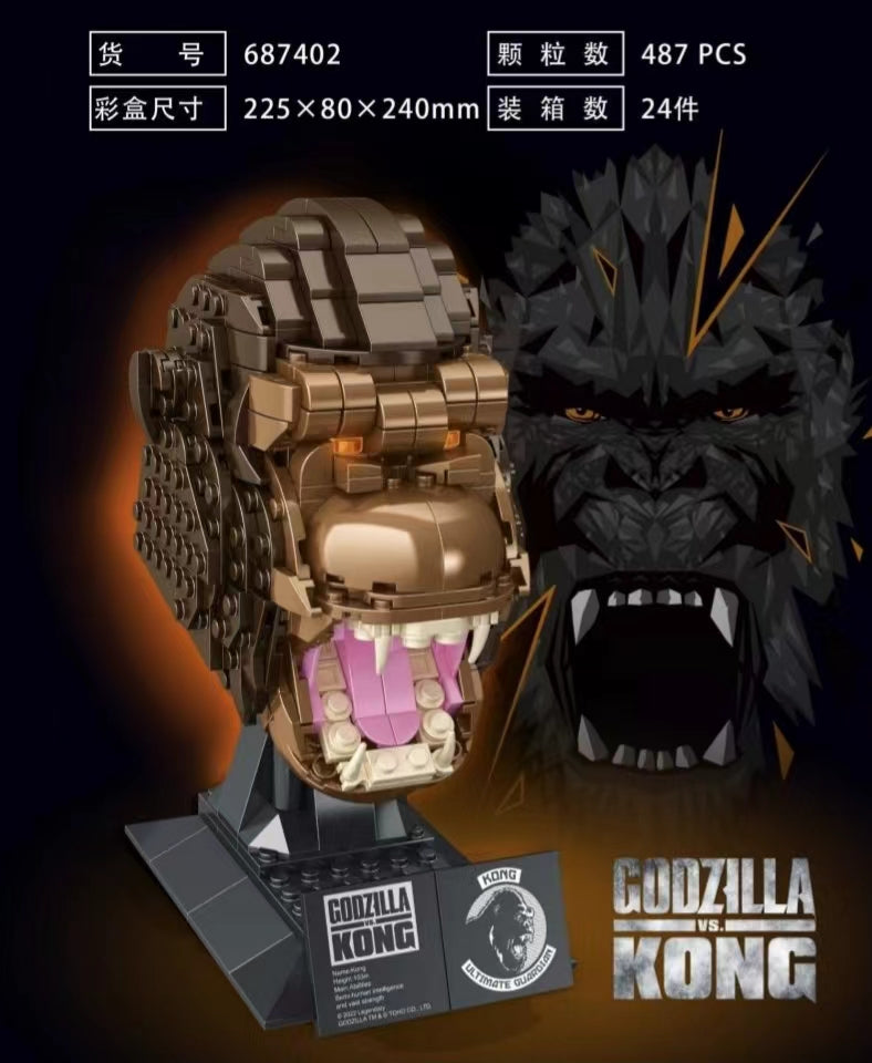 PANLOS 687402 King Kong Head Carving